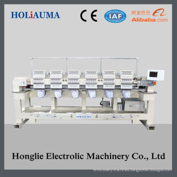 Touch Screen High Speed Tubular 6 Head Computer Embroidery Machine Price